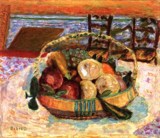 Basket of Fruit in the Dining Room a Le Cannet