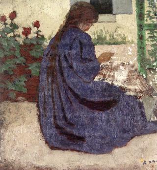 Woman among the Roses