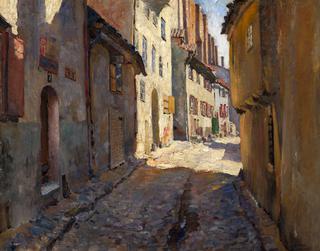 Narrow Street in Riga