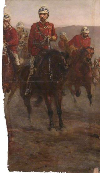 After the Battle:  Arrival of Lord Wolseley and Staff at the Bridge of Tel-el-Kabir