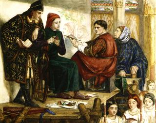 Giotto Painting the Portrait of Dante