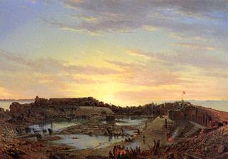Fort Sumter, Interior, Sunrise, Dec. 9,1863