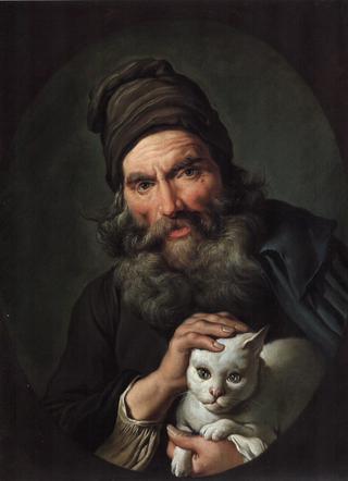 Old Man with a Cat