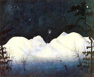 Winter Night in the Mountains