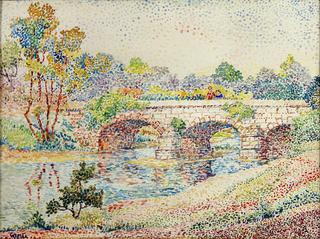 Enfants sur un petit pont