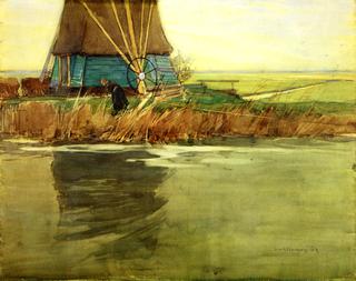 Canal Scene, Holland