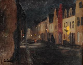 Street in Dieppe, Night