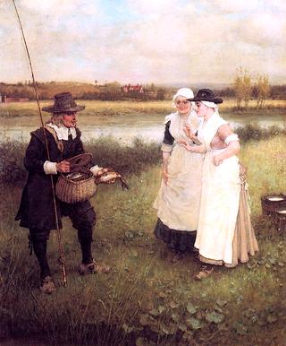 Isaac Walton and the Milkmaids