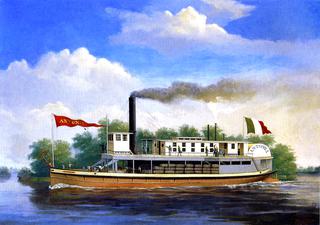 The Steamboat Antonia on the Rio Grande