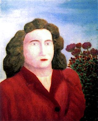 Portrait of a Woman in a Red Dress