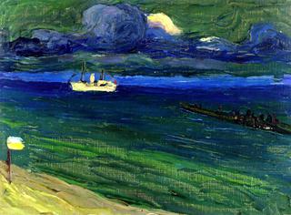 Seascape with Steamer