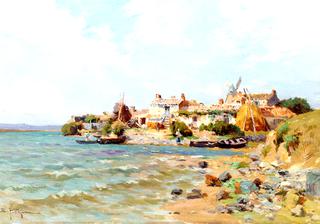 A Coastal Village, Low Tide