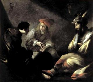 Joseph en prison expliquant les songes (Joseph retells his dreams whilst in prison)