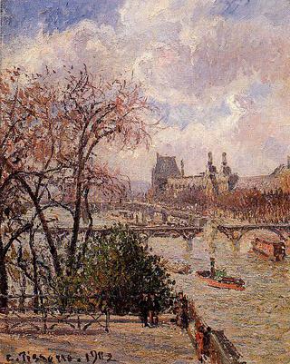 The Louvre, Gray Weather, Afternoon