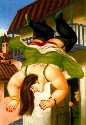 Woman Falling from Balcony