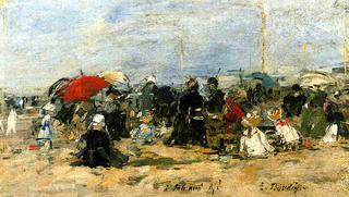 Trouville, Beach Scene