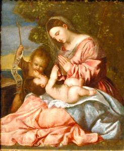 圣母子与婴儿施洗约翰