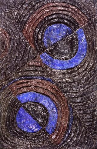 Relief Brown and Blue