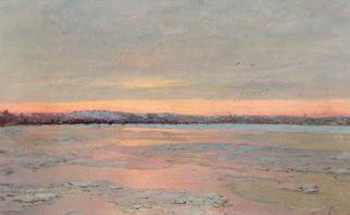Winter Twilight on the Charles River