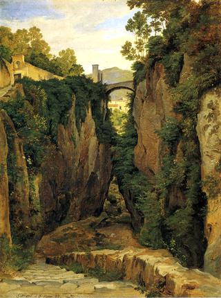 Grotto near Sorrento with Bridge