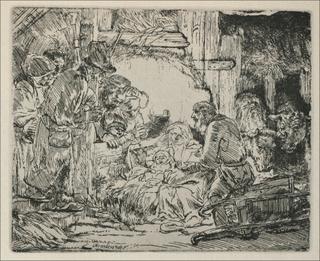 The Nativity: Adoration of the Shepherds in the Stable
