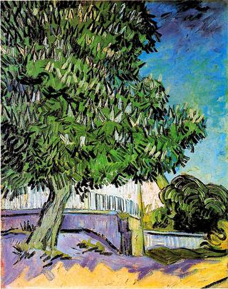 Blossoming Chestnut Trees