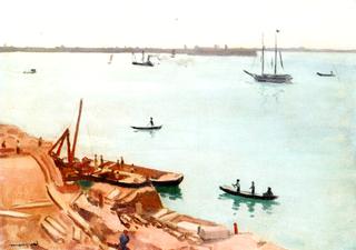 Workers on the Quai Venise