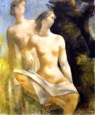 Sitting and Standing Female Nudes