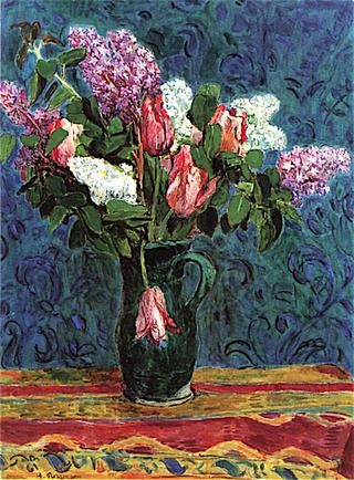 Lilac and tulips