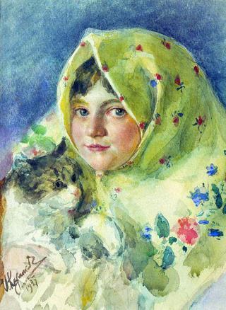 Tanya with Cat