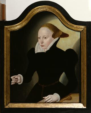 Portrait of a Young Woman with a Pink