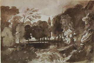 Woodland Landscape with River