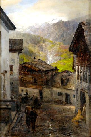 Mountain Village at the Foot of the Riga