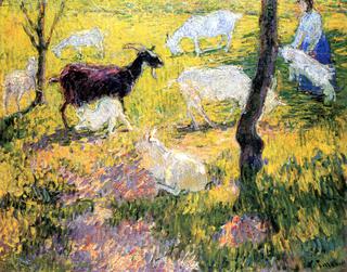 Goats in the Field