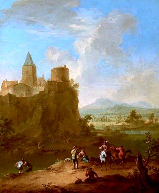 A Landscape with a Castle on a Hill