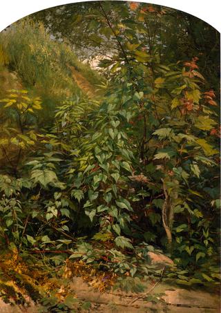 Leaf Study with Yellow Swallow Tail