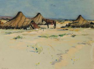 Camp in the Desert near Biskra (Campement dans le désert près de Biskra)