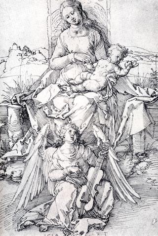 The madonna And Child With A Music-Making Angel
