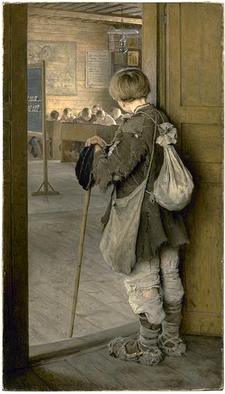 At the School Door