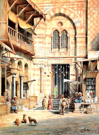 The Entrance to a Mosque in Cairo