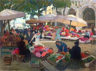 In the Nice Flower Market