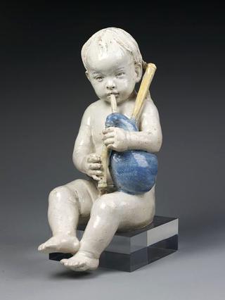 Boy Playing the Bagpipes