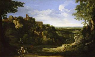 View of Tivoli with Rome in the Distance