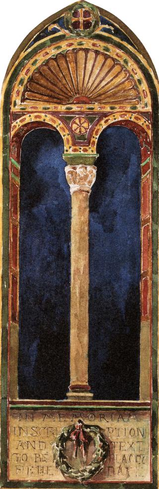 Byzantine Arched Window, Study for Arii Taimai Memorial Window