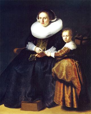 Susanna van Collen, Wife of Jean Pellicorne with Her Daughter Anna