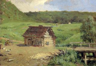 Landscape with a Hut and Bridge