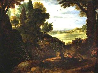 Landscape with Sportsmen
