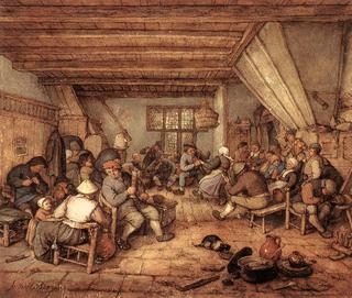 Peasants Feasting in a Tavern