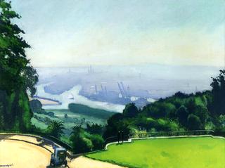 Rouen, View of Cranes