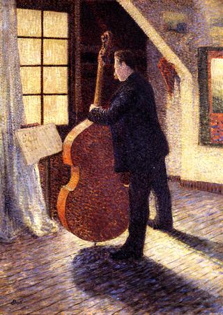 Bass Player Practicing